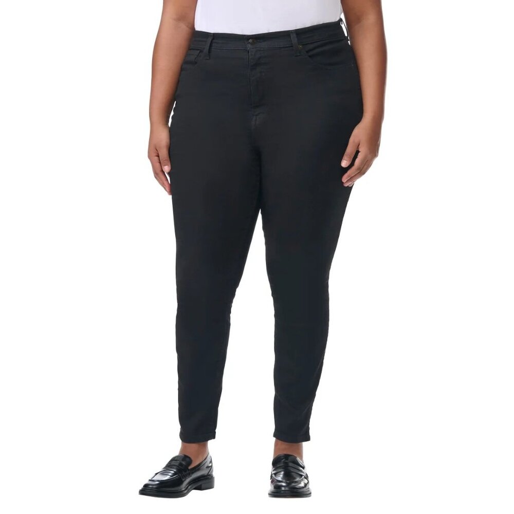 Kirkland Signature High rise Women's 14 Skinny Jeans Black Denim Pants Slim Fit